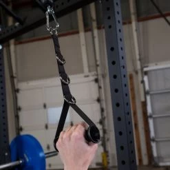 Body Solid Body-Solid Adjustable Nylon Handle -Sports and Fitness Shop Body SolidNylonAnkleStrapCloseUpHanging