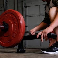 Body Solid Body-Solid Olympic Bar Jack 10 Body Solid Body-Solid Olympic Bar Jack -Sports and Fitness Shop Body SolidOlympicBarJackCloseUpSettingUp