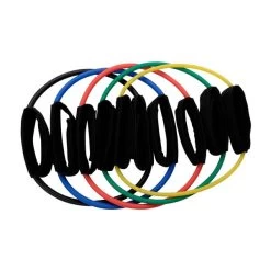 Body Solid Body-Solid Tools Ankle Cuff Resistance Tubes -Sports and Fitness Shop Body SolidToolsAnkleCuffResistanceTubes5Pack RetailPackaging