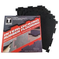 Body Solid Body-Solid Tools Interlocking Rubber Flooring (Black)