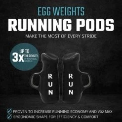 Egg Weights 2.0 Lb Set Adult Running Pods -Sports and Fitness Shop EggWeights2.0LbSetAdultRunningPodsBlack