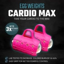 Egg Weights 3Lbs Cardio Max With Bag -Sports and Fitness Shop EggWeights3LbsCardioMaxWithBagPink