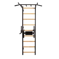BenchK 722 Black Stall Bar For Home With Pull-up Bar And Dip Station -Sports and Fitness Shop Multifunctional wall bar BenchK 1