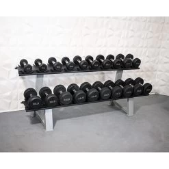 Muscle D Fitness Pro Rubber Dumbbell Sets