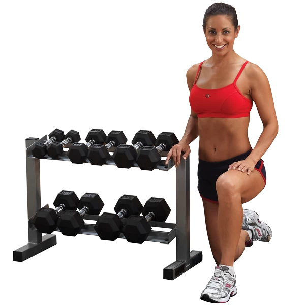 Body Solid Powerline Dumbbell Rack 3 Body Solid Powerline Dumbbell Rack
