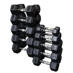 Body Solid Body-Solid Rubber Hex Dumbbell Sets SDRS