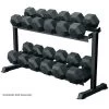 York Barbell 2 Tier Pro-Hex Dumbbell Rack 2 York Barbell 2 Tier Pro-Hex Dumbbell Rack -Sports and Fitness Shop YorkBarbell2TierPro HexDumbbellRack3DView