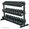 York Barbell 3 Tier Pro-Hex Dumbbell Rack 2 York Barbell 3 Tier Pro-Hex Dumbbell Rack -Sports and Fitness Shop YorkBarbell3TierPro HexDumbbellRack3DView