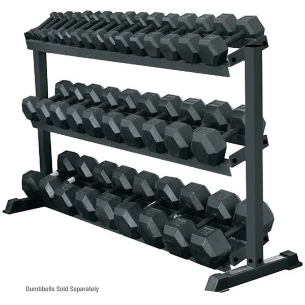 York Barbell 3 Tier Pro-Hex Dumbbell Rack 3 York Barbell 3 Tier Pro-Hex Dumbbell Rack