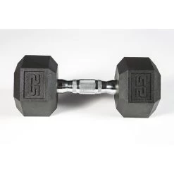 York Barbell 5-50lb Premium PVC Hex Dumbbell Set - Chrome Ergo Handle -Sports and Fitness Shop YorkBarbell5 50lbPremiumPVCHexDumbbellSet25lbs