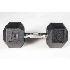 York Barbell 5-50lb Premium PVC Hex Dumbbell Set - Chrome Ergo Handle -Sports and Fitness Shop YorkBarbell5 50lbPremiumPVCHexDumbbellSet40lbs