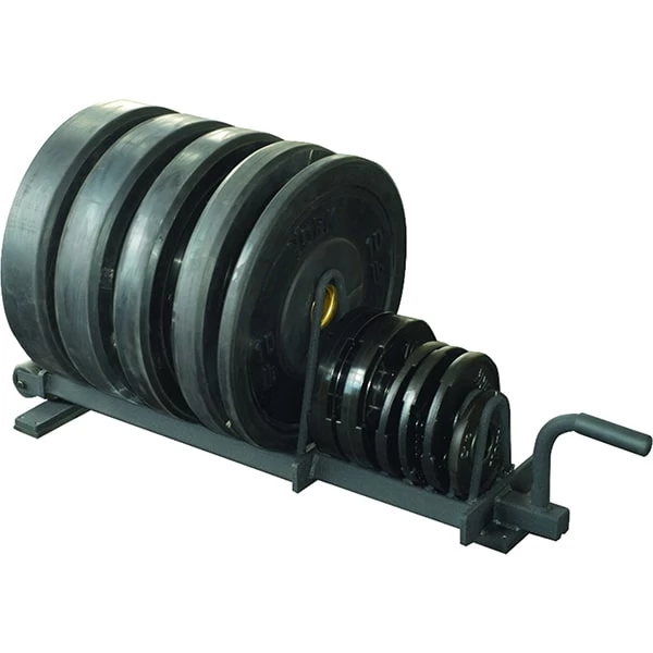 York Barbell Half Set Horizontal Weight Plate Rack 3 York Barbell Half Set Horizontal Weight Plate Rack