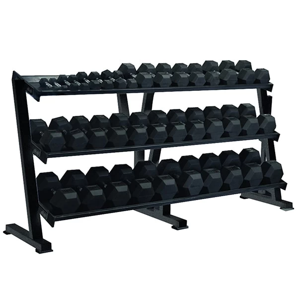 York Barbell Hex Professional Tray Dumbbell Rack 4 York Barbell Hex Professional Tray Dumbbell Rack - Image 2