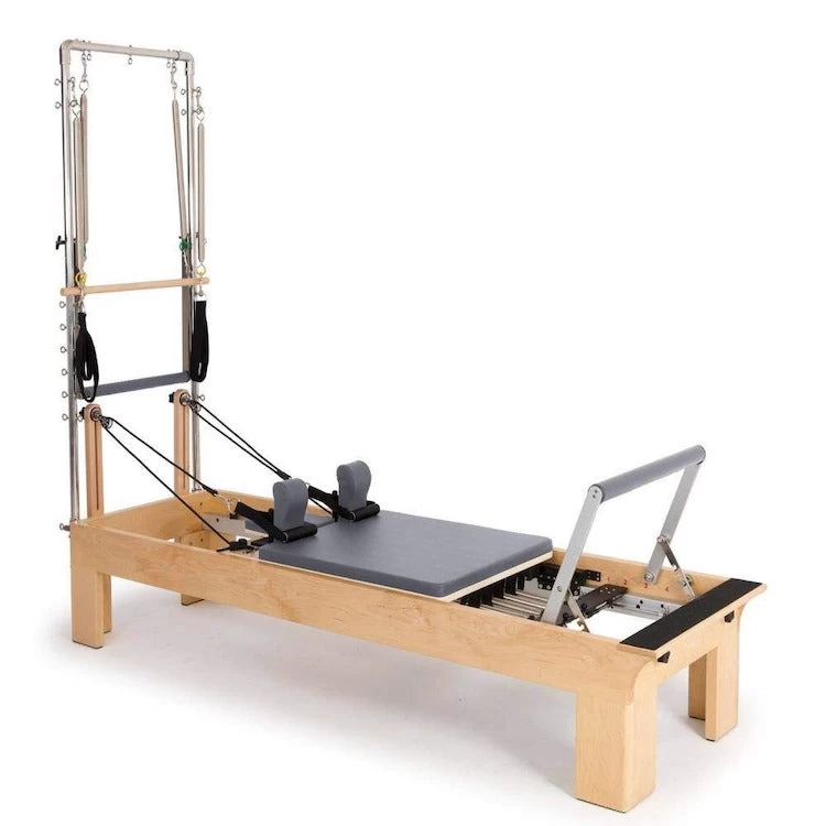 Elina Pilates Physio Wood Reformer With Tower 4 Elina Pilates Physio Wood Reformer With Tower - Image 2