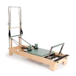Elina Pilates Wood Reformer With Tower -Sports and Fitness Shop wood reformer with tower green